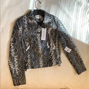 Vigoss snake skin leather jacket